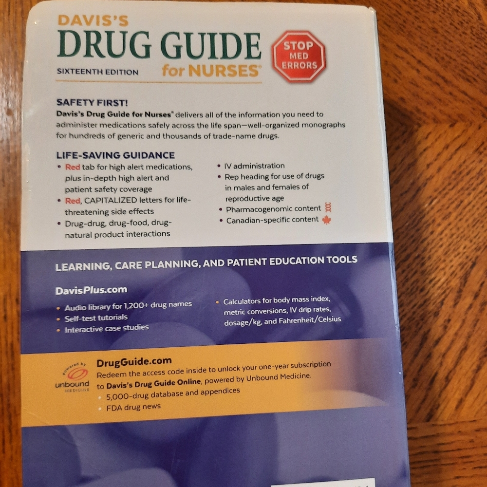 🌸 Davis's Drug Guide 16th Edition - Picture 2 of 5